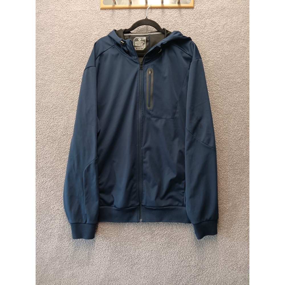 Mondetta Outdoor Project Softshell Jacket Hoodie XXL Navy Blue